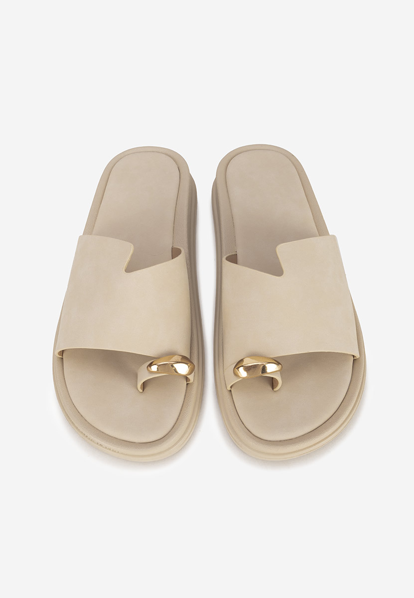 Ciabatte donna Zorana beige