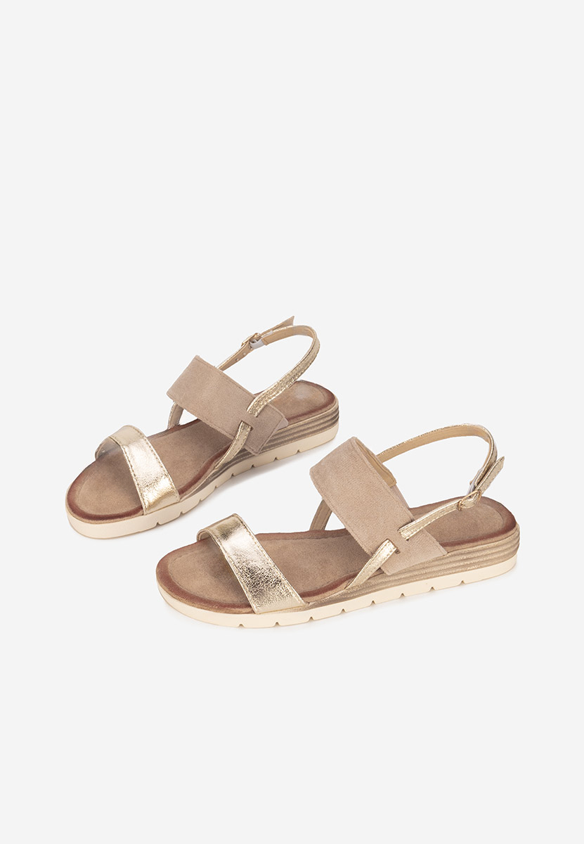 Sandali con plateau Sheilla cachi