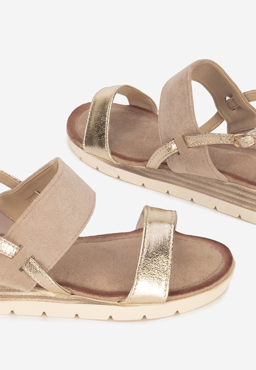 Sandali con plateau Sheilla cachi