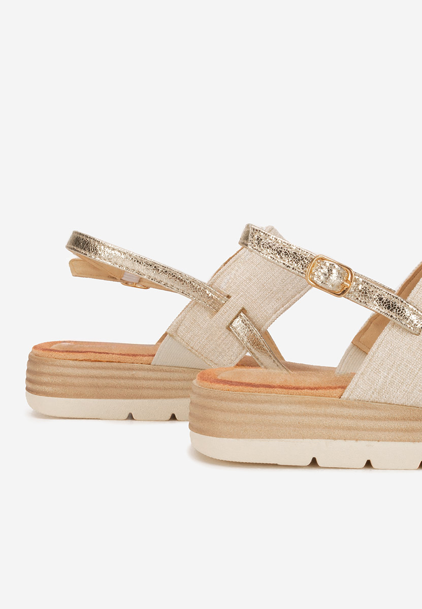 Sandali con plateau Sheilla beige