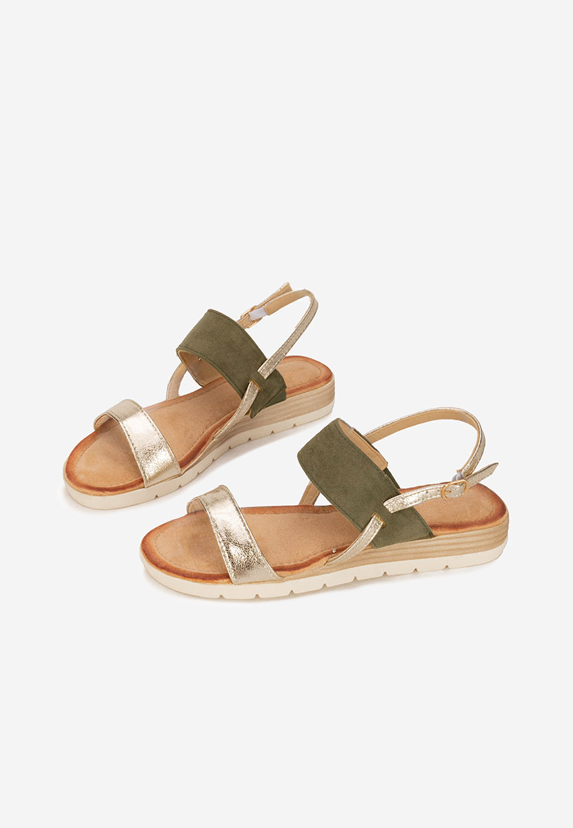 Sandali con plateau Sheilla verdi