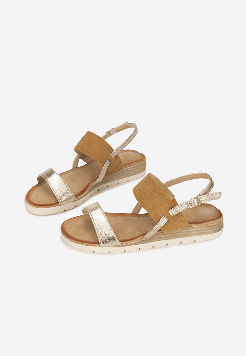 Sandali con plateau Sheilla camel