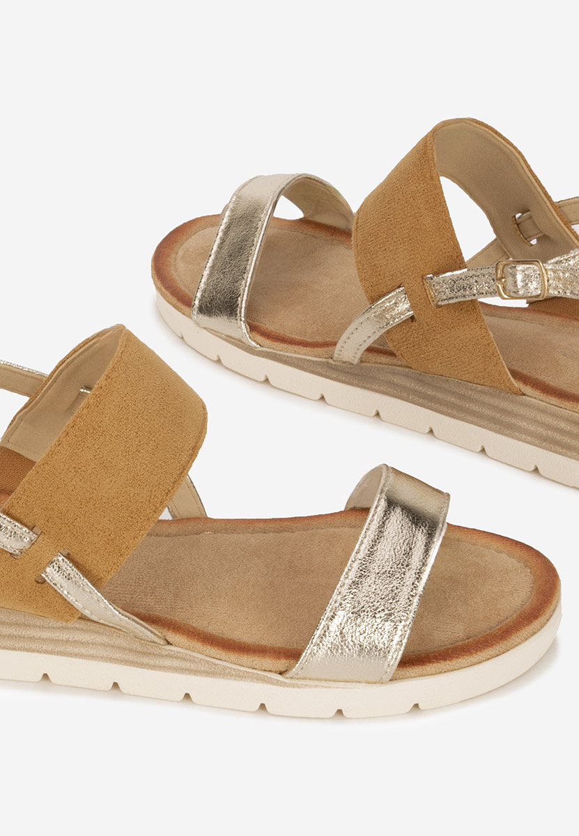 Sandali con plateau Sheilla camel