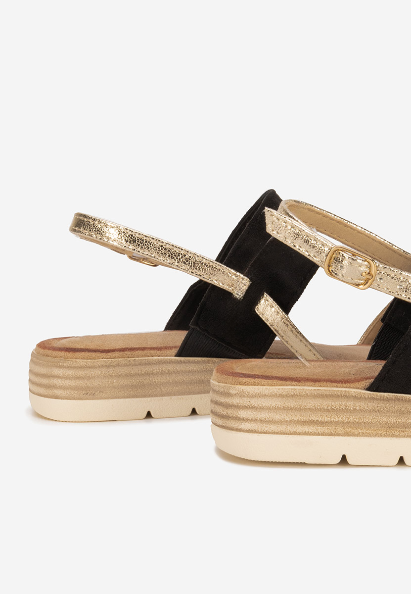 Sandali con plateau Sheilla nero