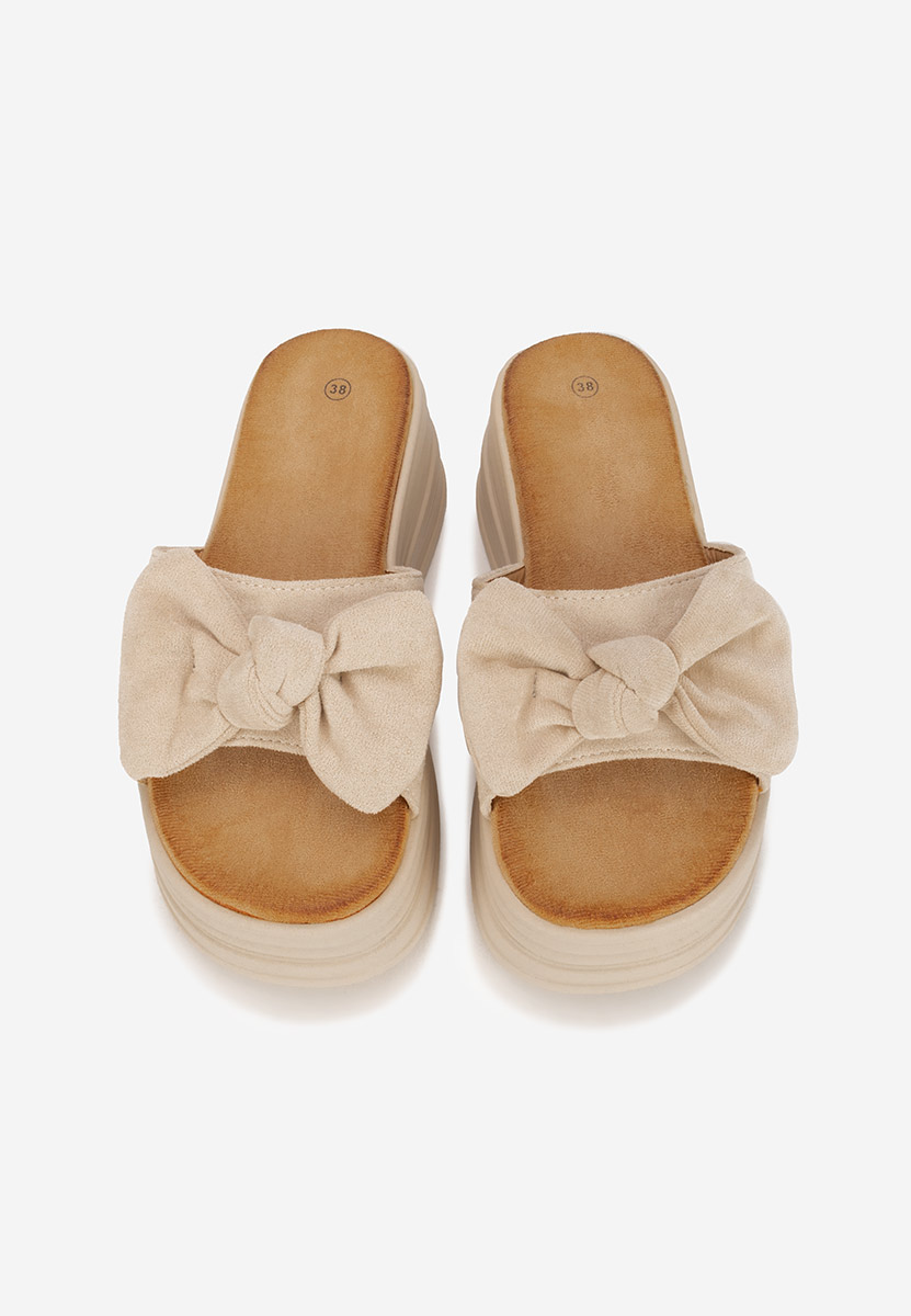 Ciabatte platform Elarya beige