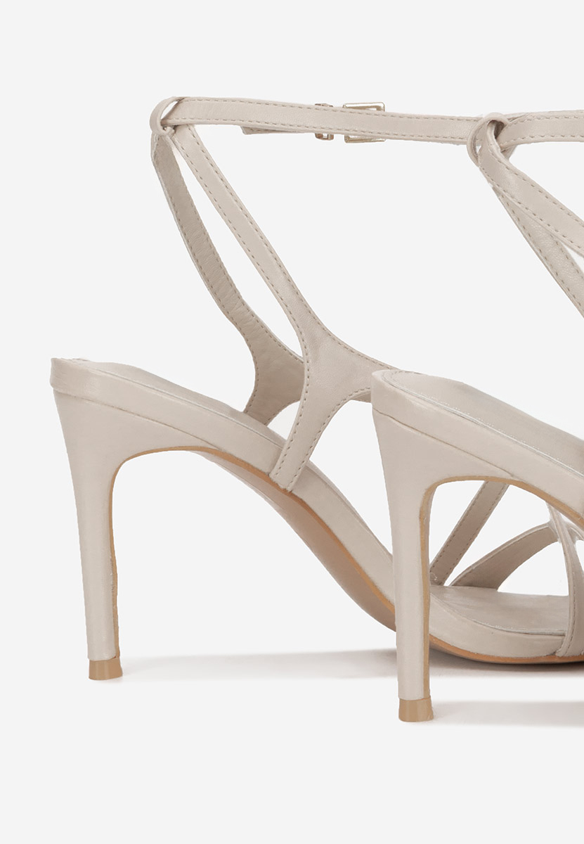 Sandali con tacco Sorania beige