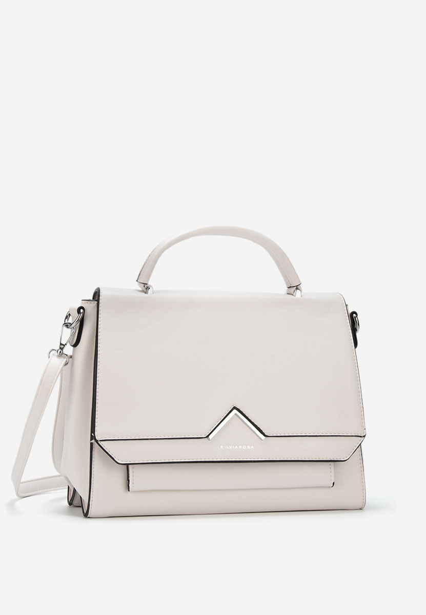 Borsa a spalla Silvia Rosa 5963 bianca