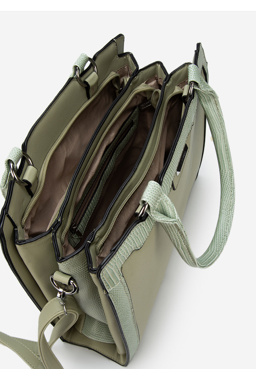 Borsa a mano Silvia Rosa 8174 verde