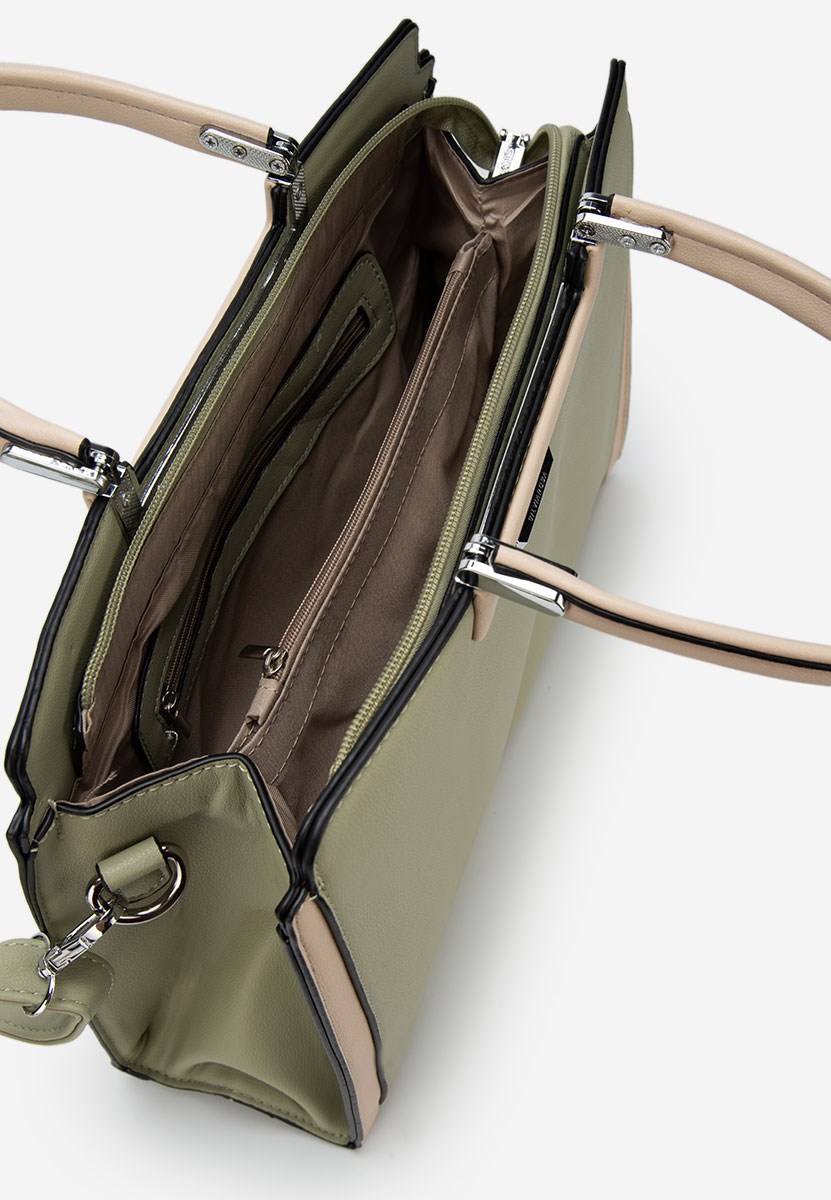 Borsa a mano Silvia Rosa 8166 verde