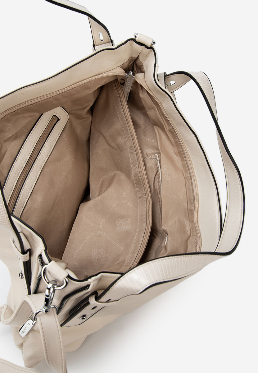 Borsa a mano Silvia Rosa 8256 beige