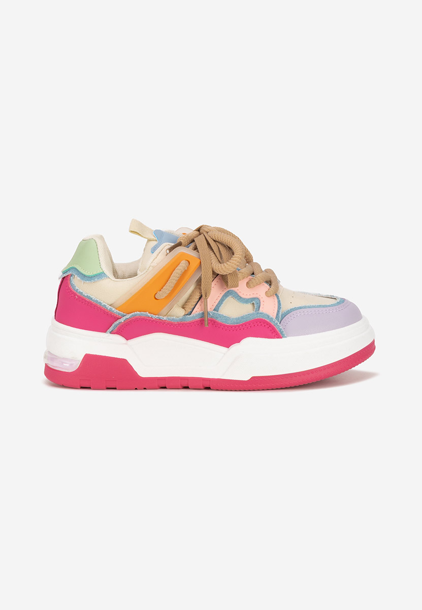 Sneakers con plateau Cinzela fucsia