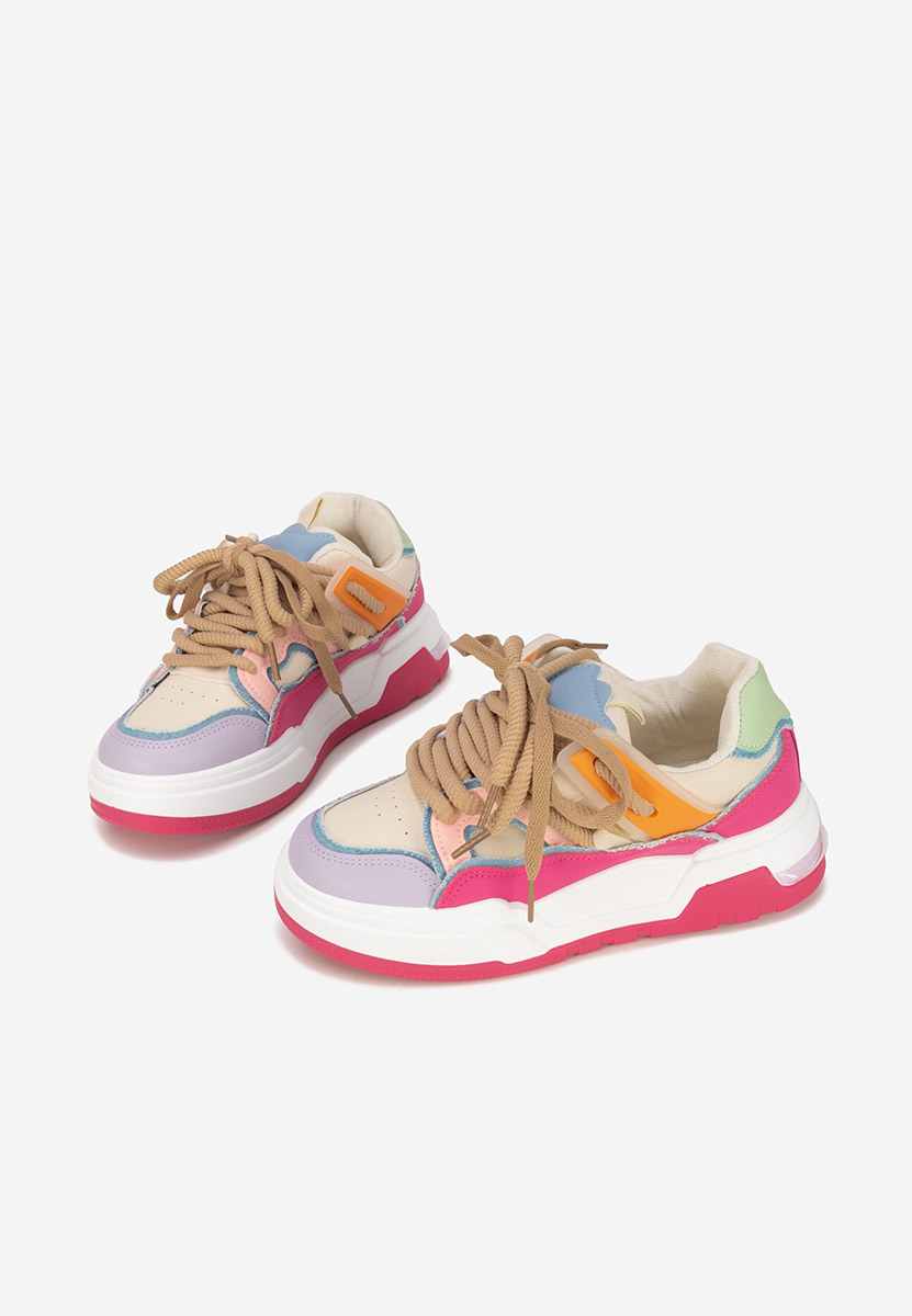 Sneakers con plateau Cinzela fucsia