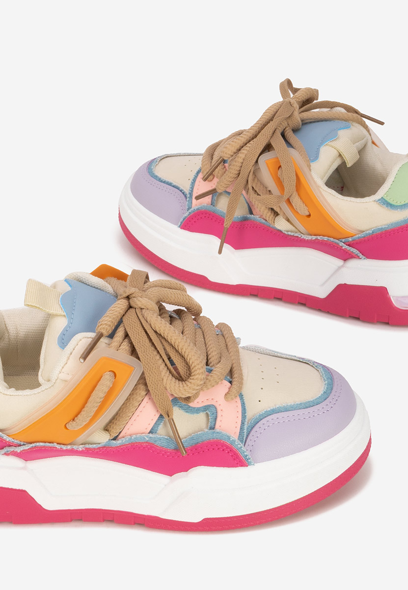 Sneakers con plateau Cinzela fucsia