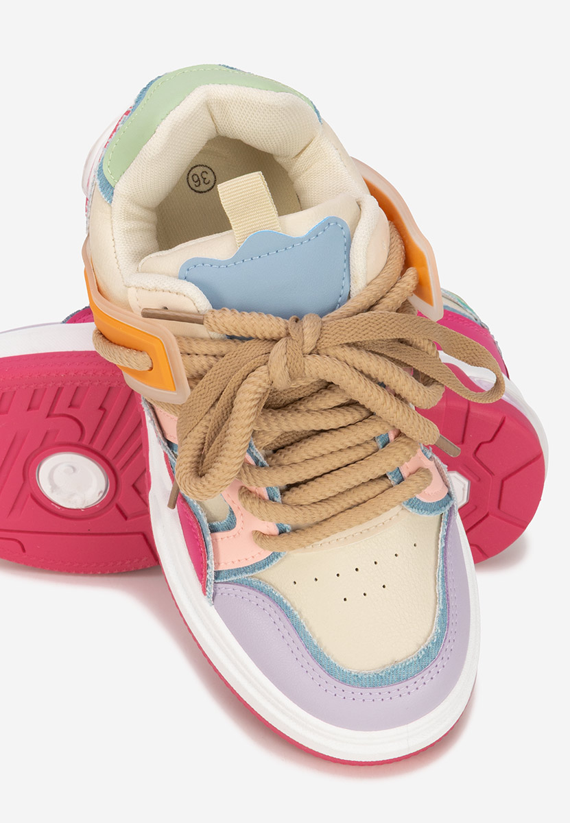 Sneakers con plateau Cinzela fucsia