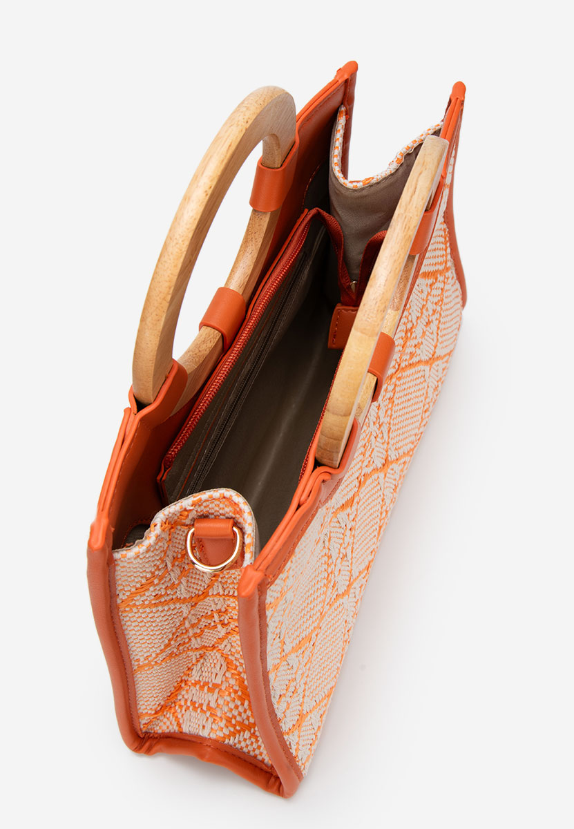 Borsa a mano Margaretta arancione