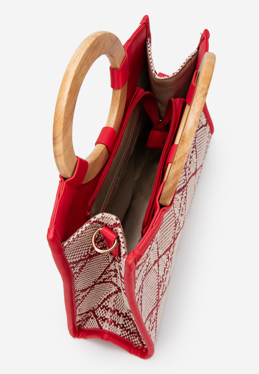 Borsa a mano Margaretta rosso