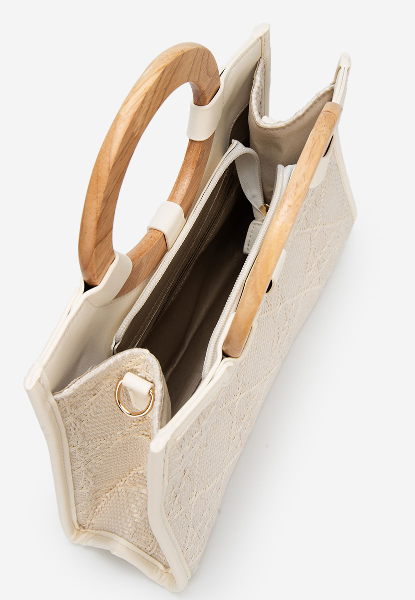 Borsa a mano Margaretta bianca