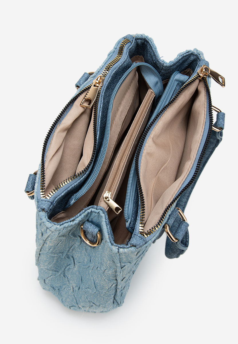 Borsa a mano Karlasia denim