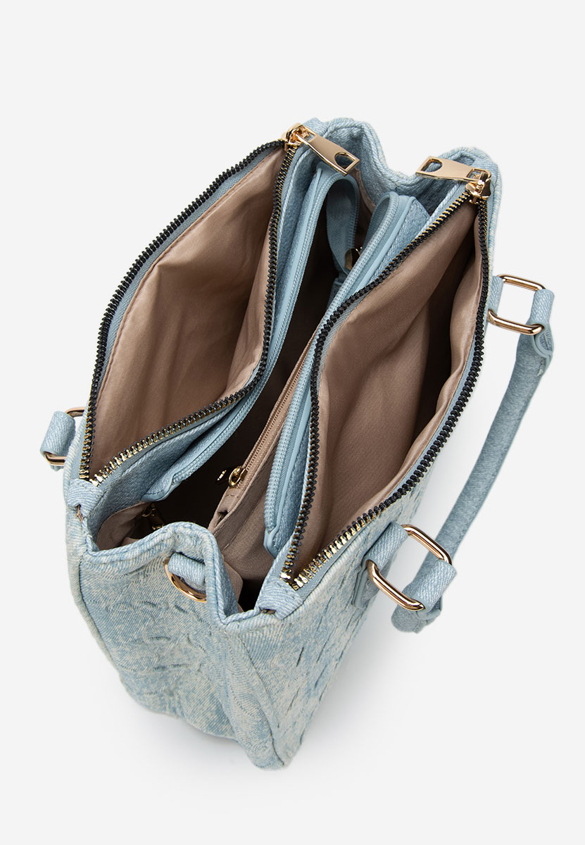 Borsa a mano Karlasia V2 denim