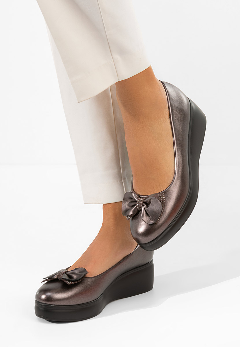 Scarpe con plateau Liliane grigio