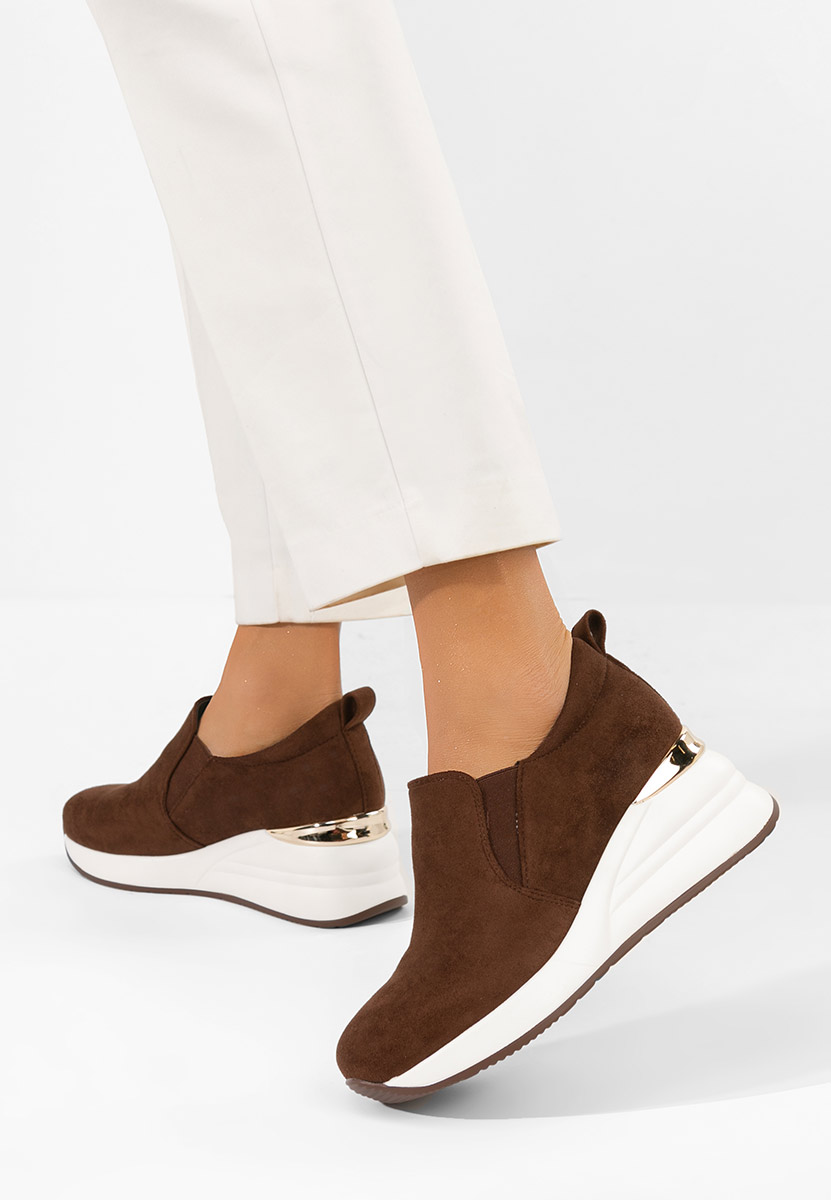 Scarpe con plateau Leanne marrone