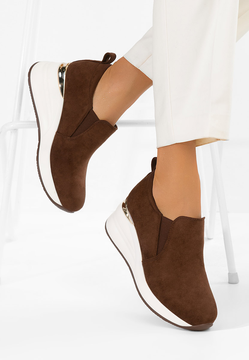 Scarpe con plateau Leanne marrone