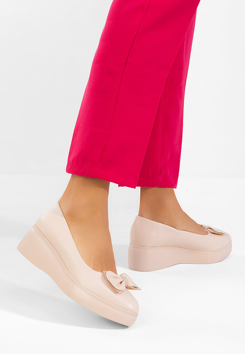 Scarpe con plateau Liliane beige