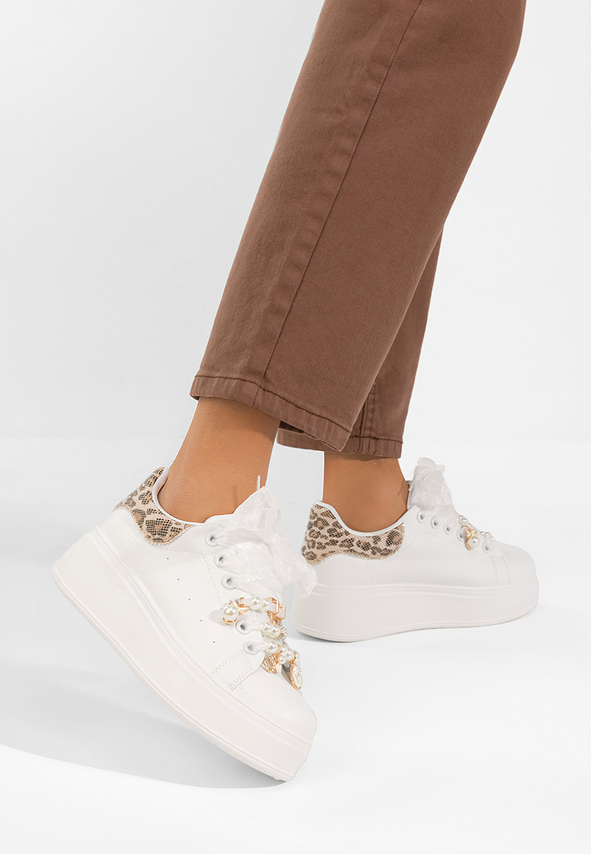 Sneakers con plateau Cellia V3 bianchi