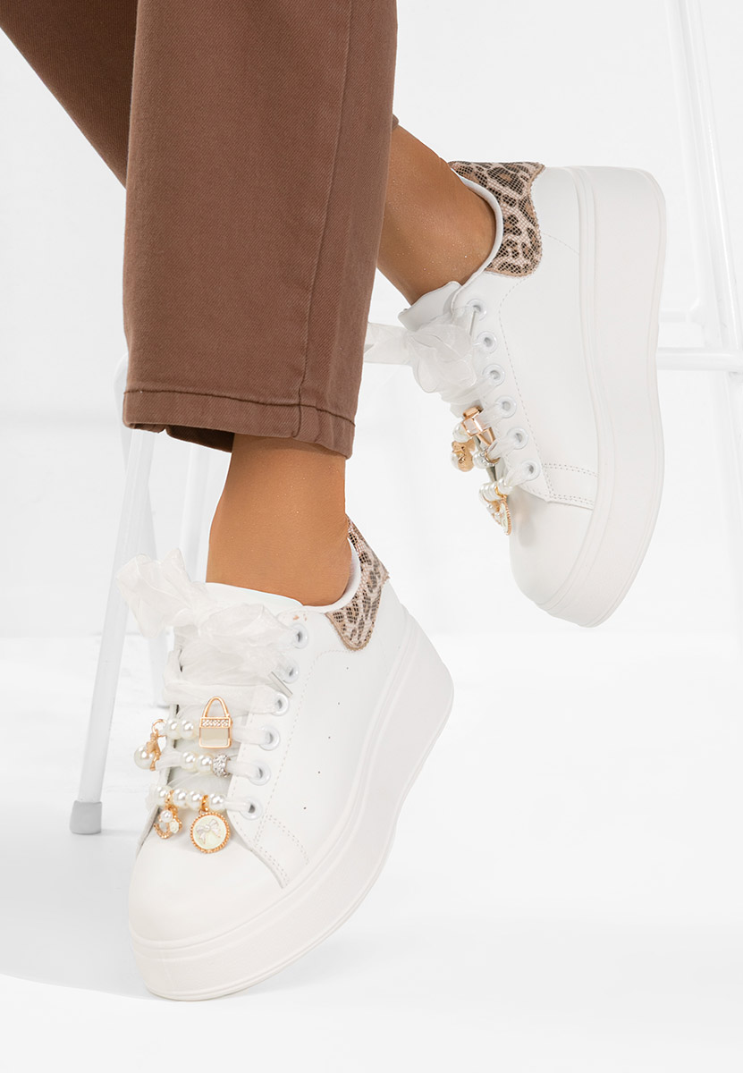 Sneakers con plateau Cellia V3 bianchi