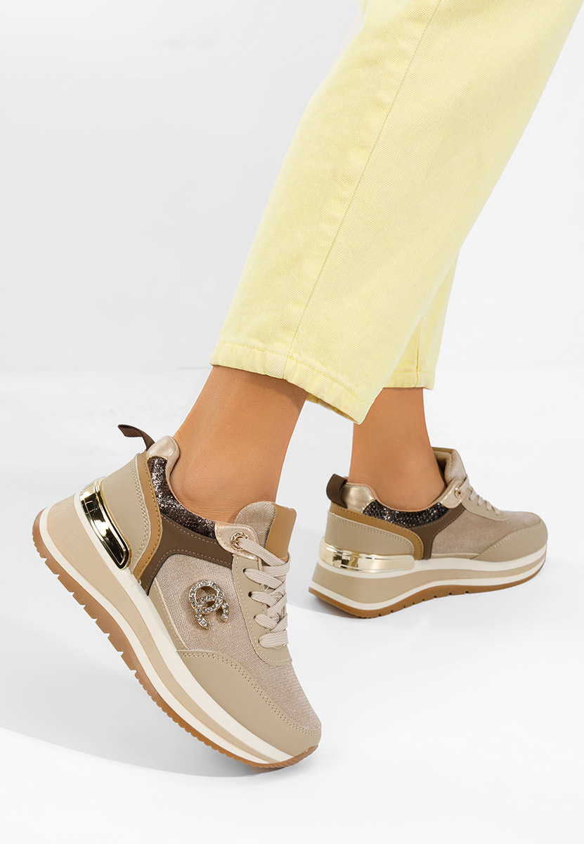 Sneakers con plateau Liliza cachi