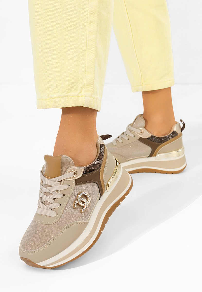 Sneakers con plateau Liliza cachi