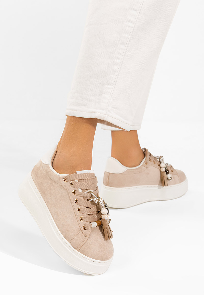 Sneakers con plateau Zoira cachi