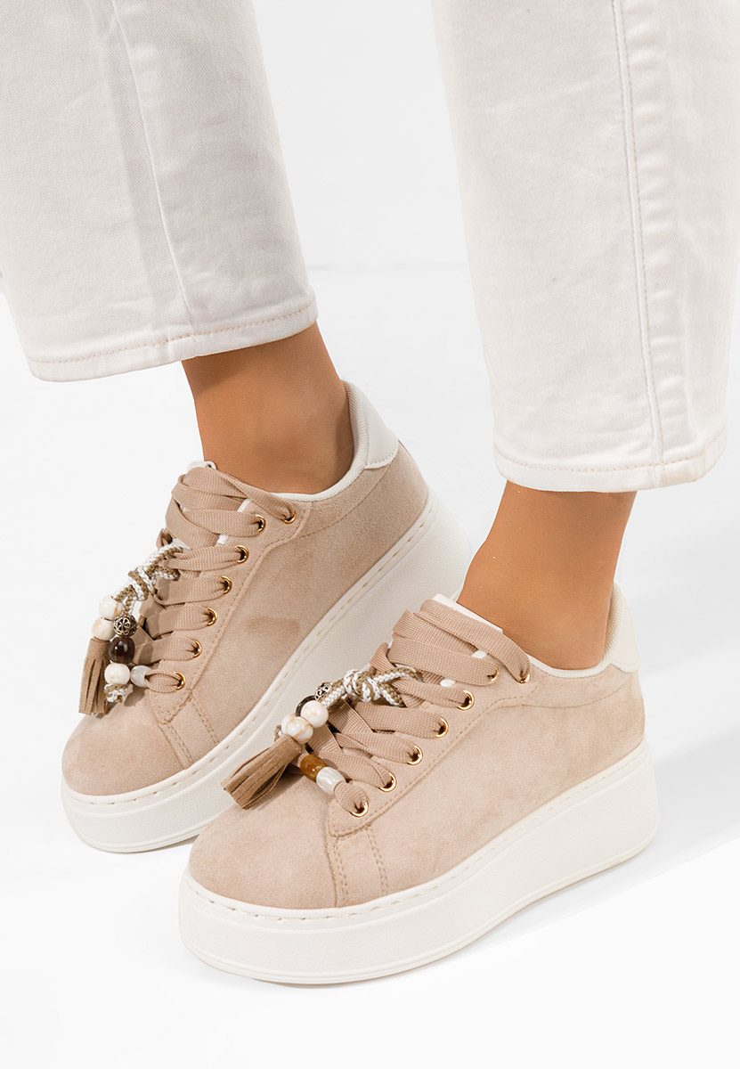 Sneakers con plateau Zoira cachi