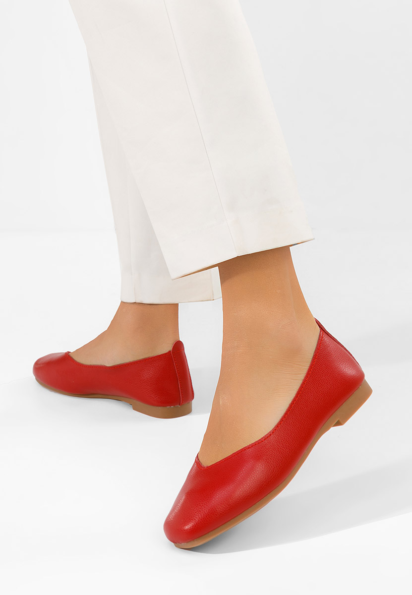 Ballerine pelle Gabiela rosso