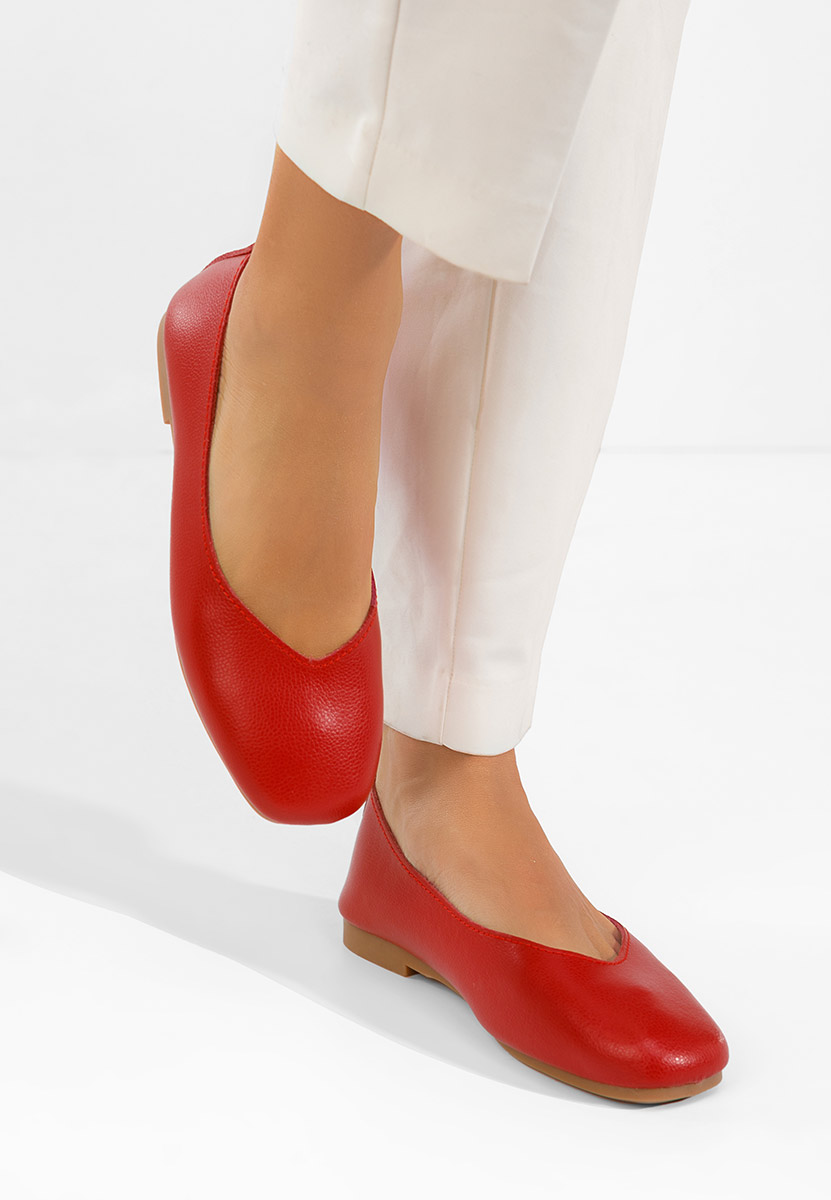 Ballerine pelle Gabiela rosso