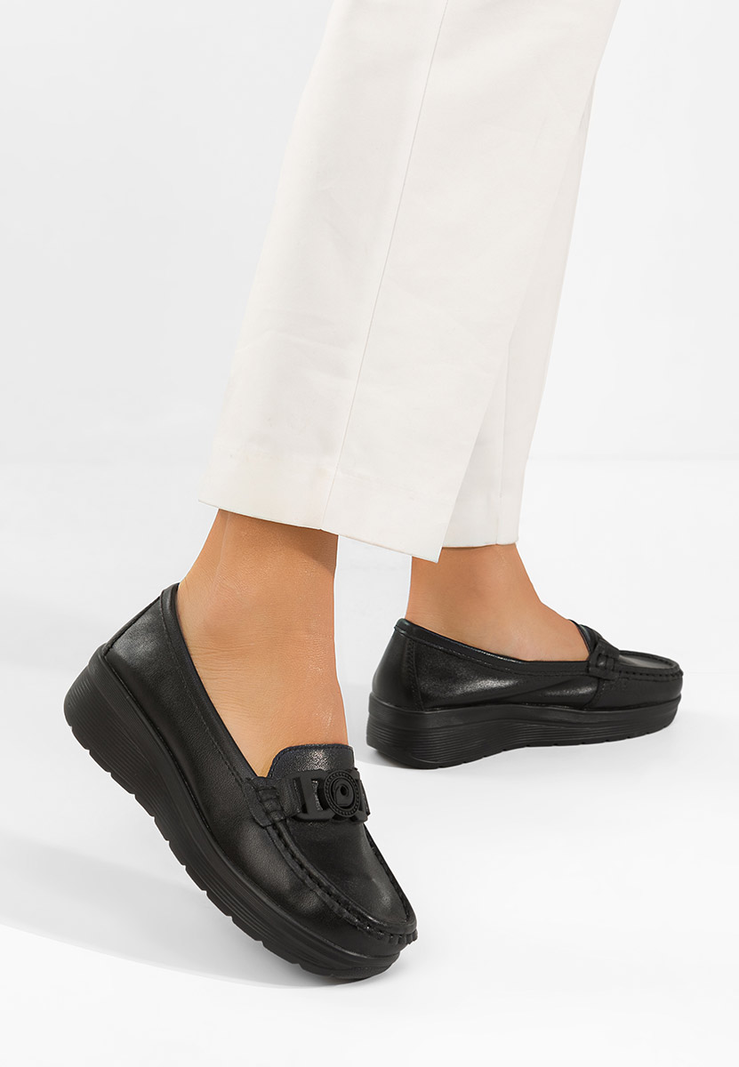 Mocassini pelle Gabielia nero