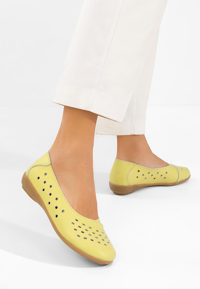 Ballerine pelle Andeia gialli