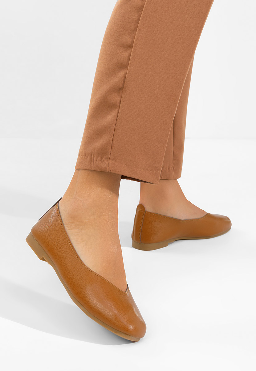 Ballerine pelle Gabiela marrone