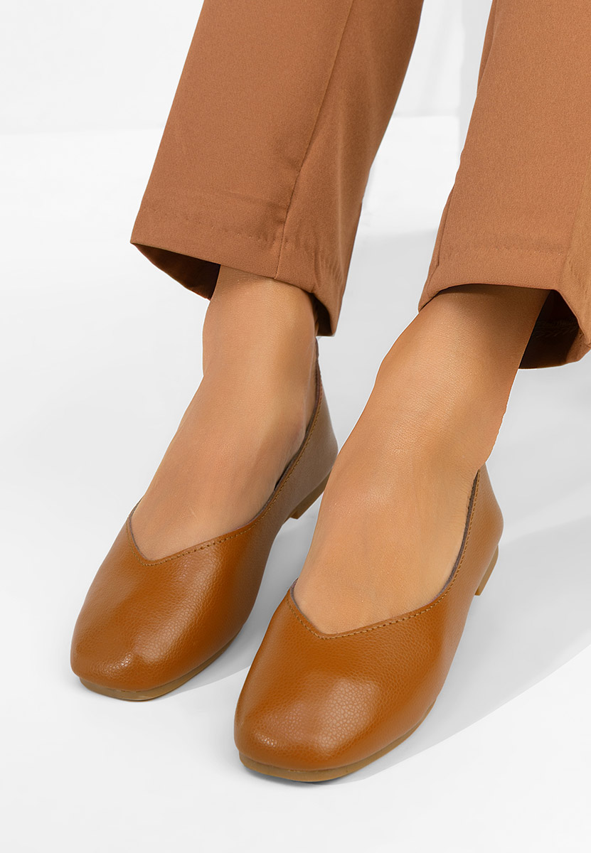 Ballerine pelle Gabiela marrone
