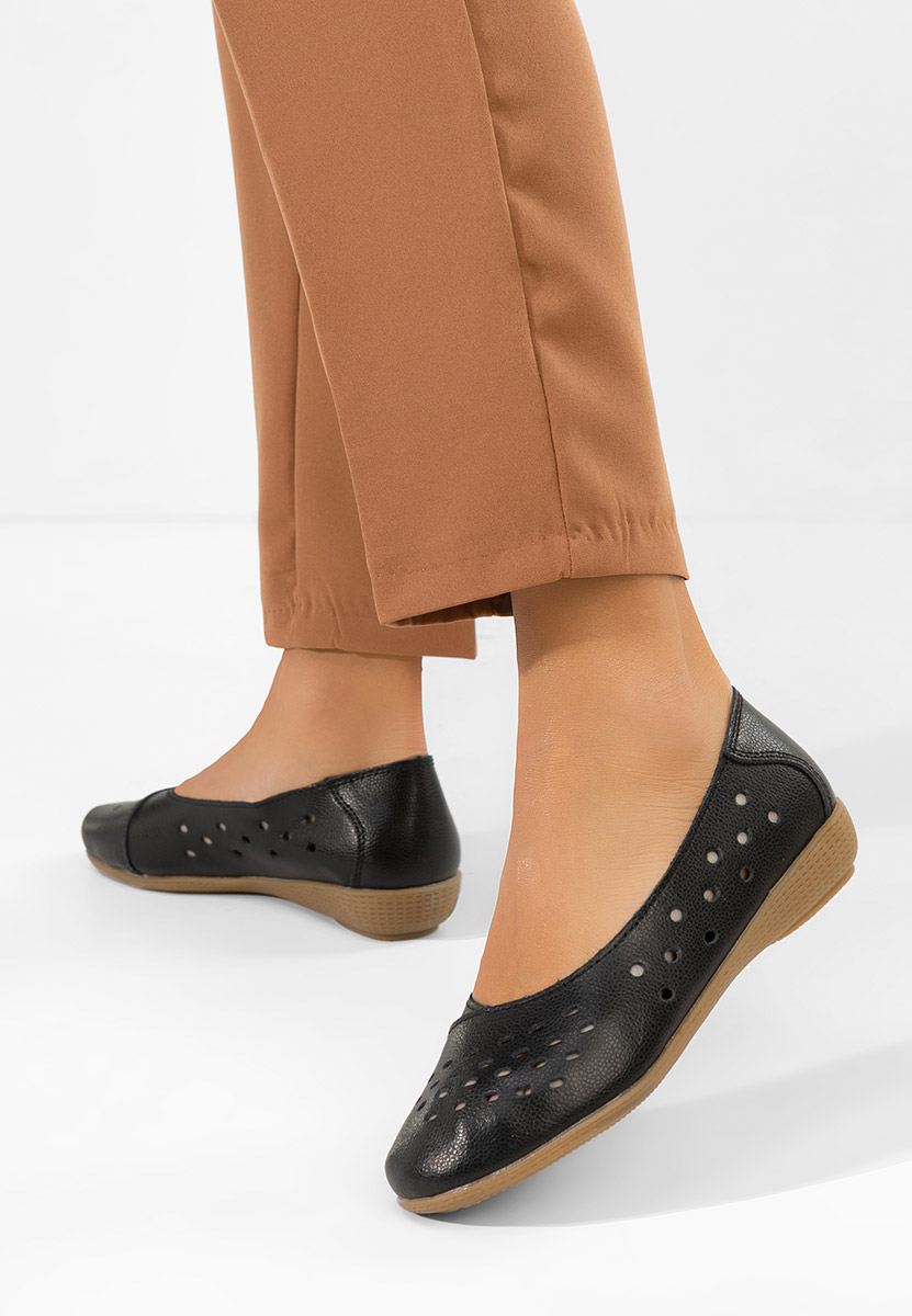 Ballerine pelle Andeia nero
