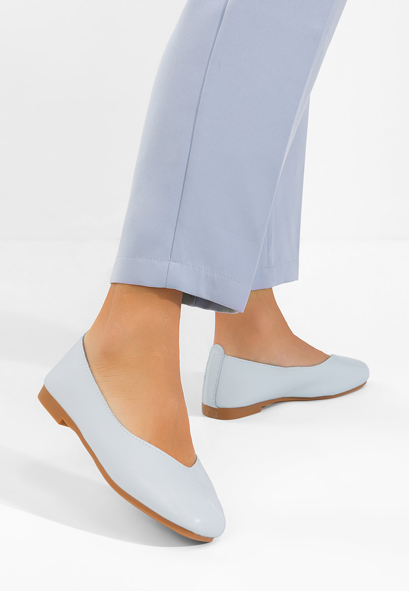 Ballerine pelle Gabiela blu