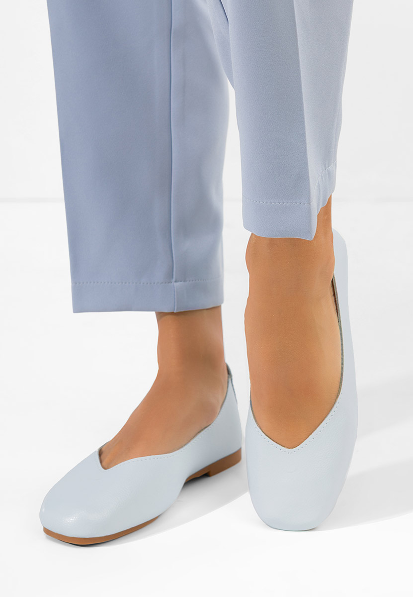 Ballerine pelle Gabiela blu