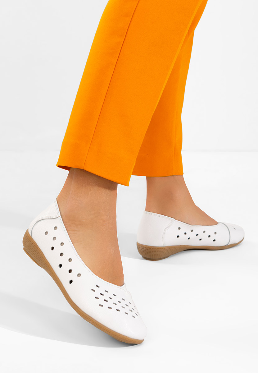 Ballerine pelle Andeia bianchi