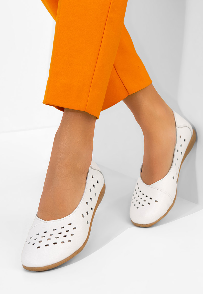 Ballerine pelle Andeia bianchi