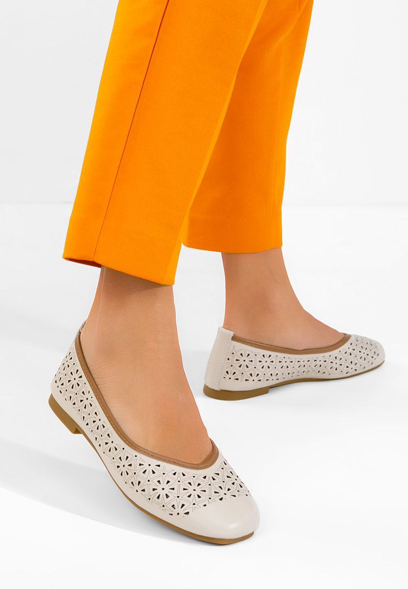 Ballerine pelle Verioma beige