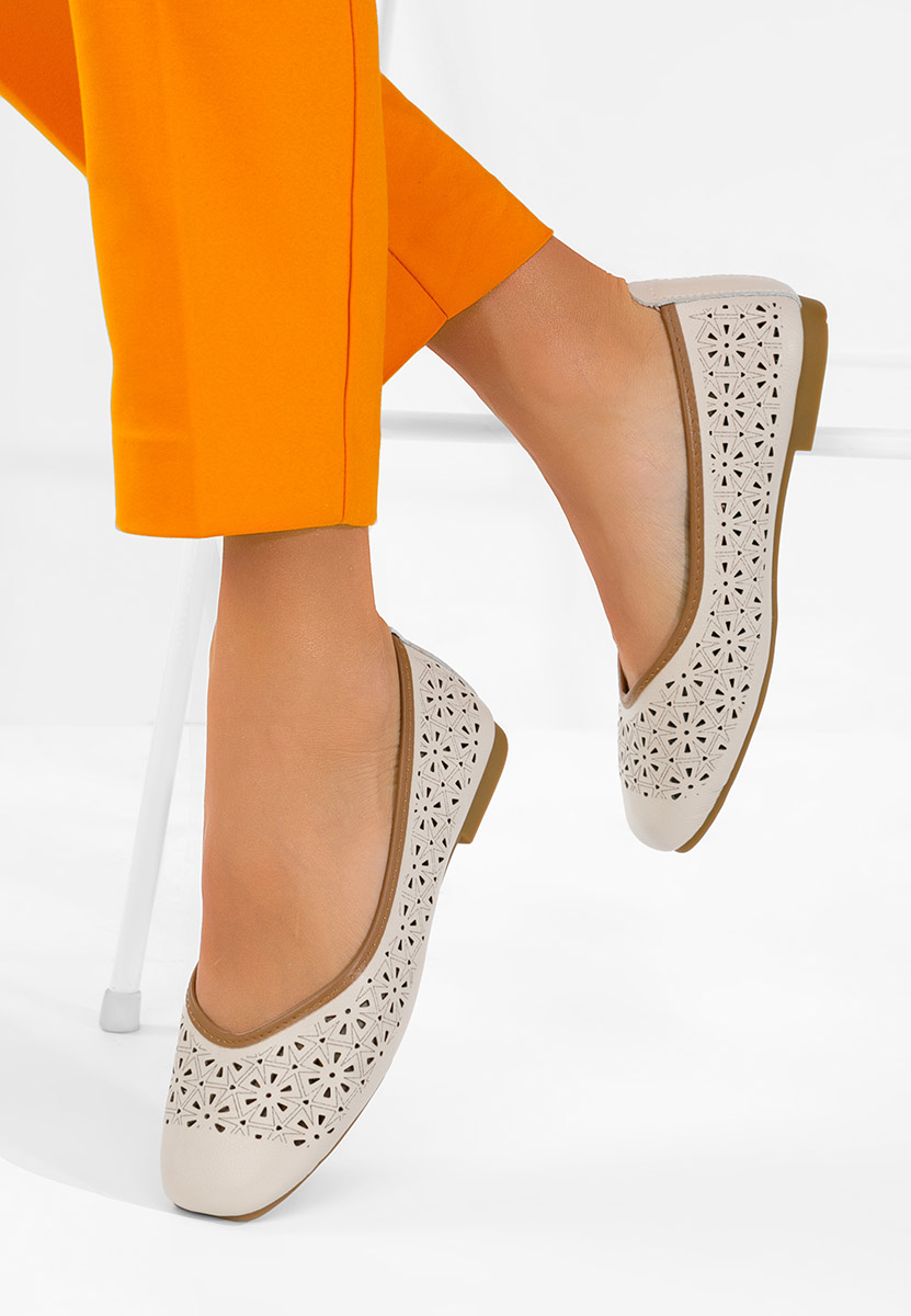 Ballerine pelle Verioma beige