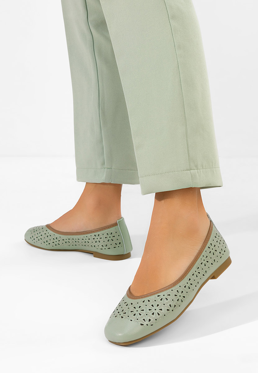 Ballerine pelle Verioma verdi