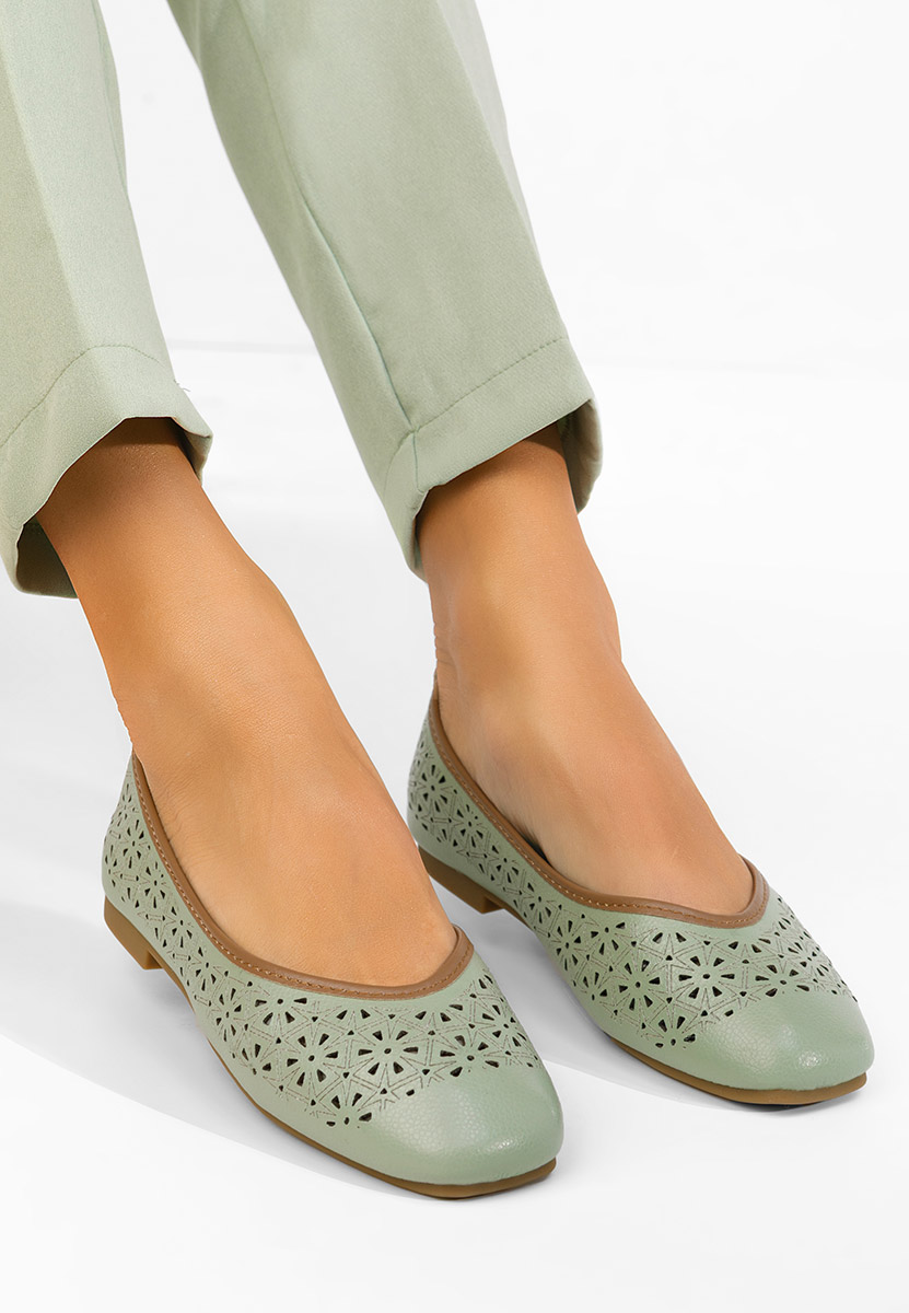 Ballerine pelle Verioma verdi
