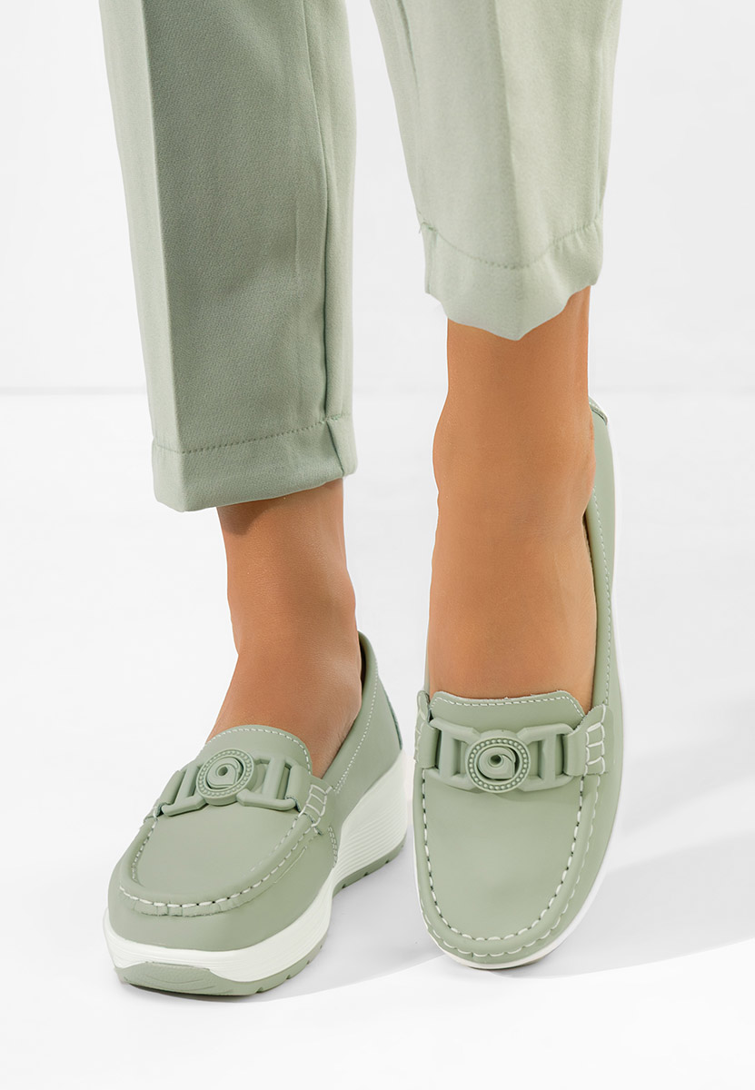 Mocassini pelle Gabielia verdi