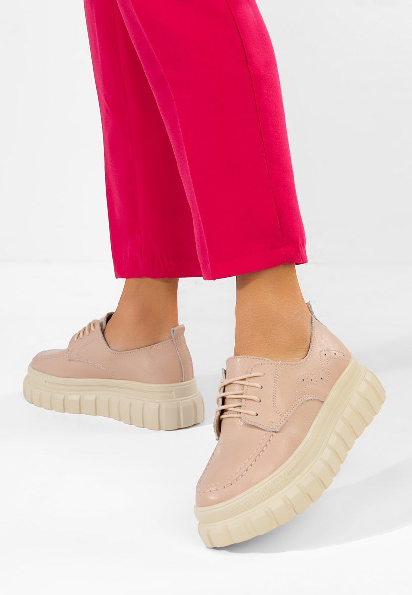 Scarpe basse donna pelle Camya rosa